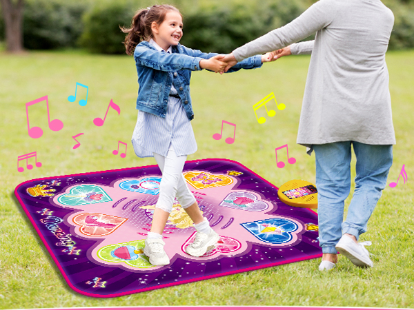 Dance Mat for 3, 4, 5, 6, 7, 8+ Girls