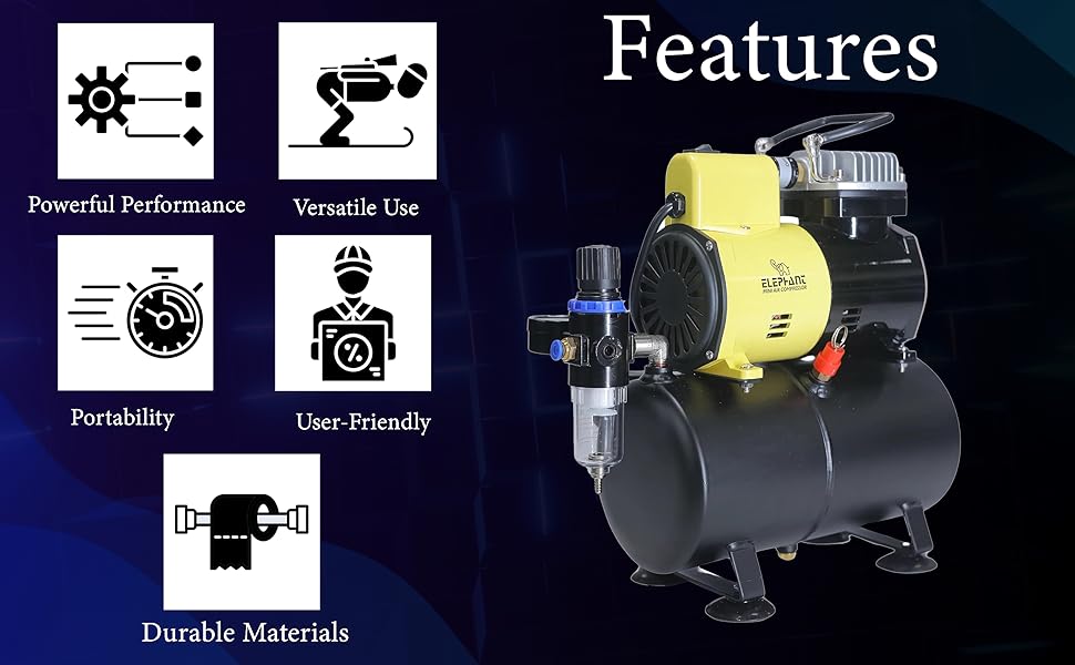 Piston Type Mini Air COmpressor with Fan SPN-MC368P