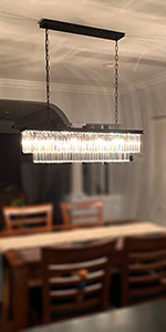 rectangle chandelier