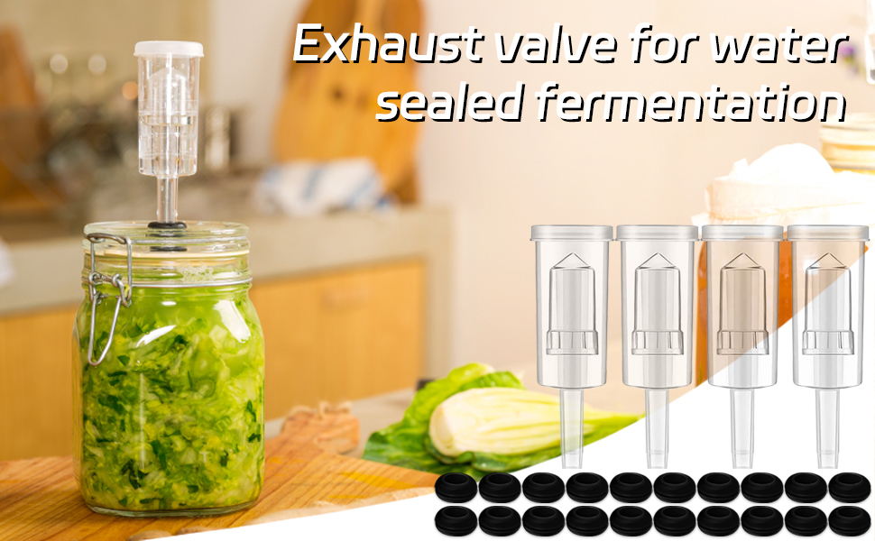 Gkdki Airlocks Set for Home Brewing, 4 pcs Air Lock Bubble Airlock and