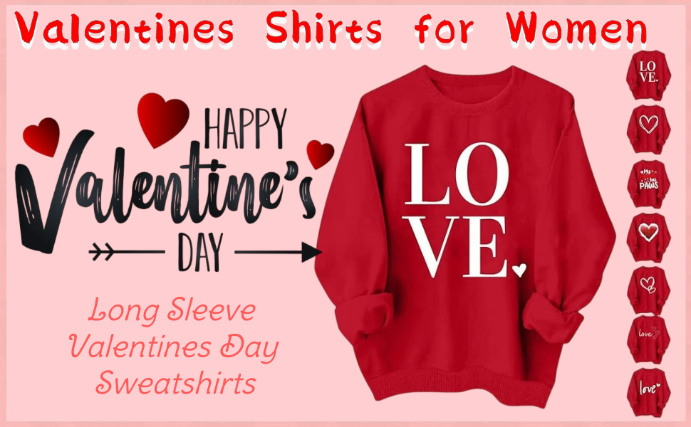 valentines shirts for women