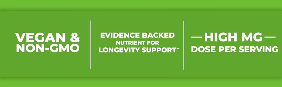 Spermidine - NON-GMO, Evidence baked longevity support, high mg dose per serving