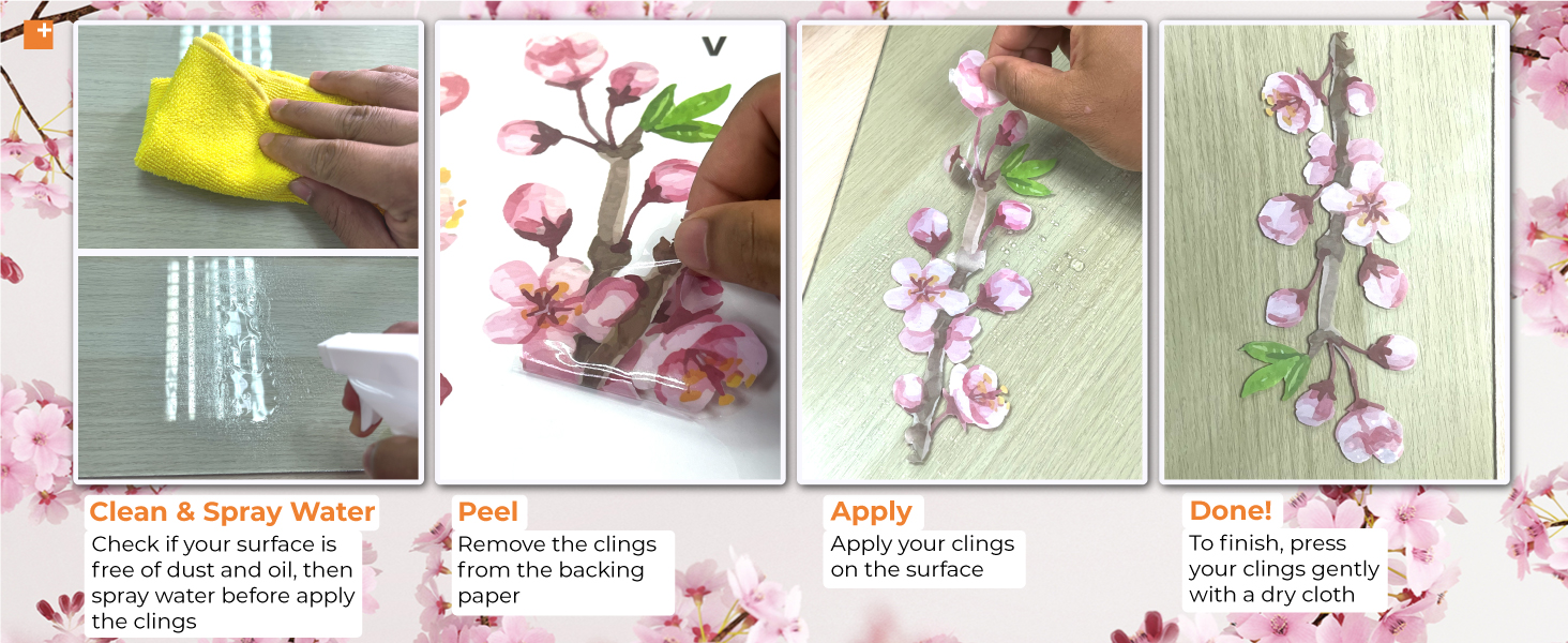 WALPLUS Spring Window Clings Spring Decorations Summer Windo... 14 This spring you can decorate your windows in an easy and fun way with our window clings!