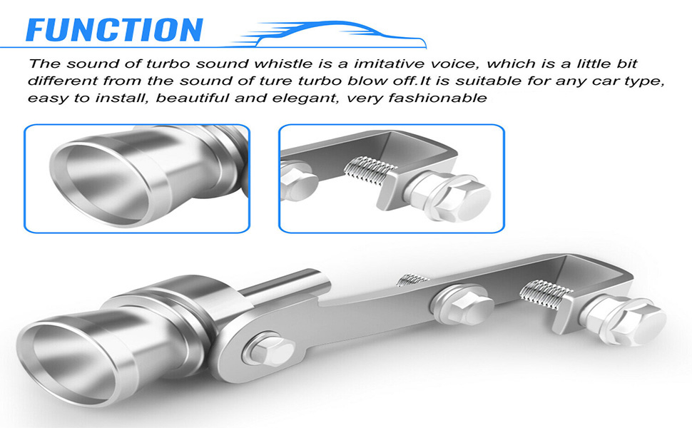 LOUDER Aluminum Alloy Universal Turbo Whistle,Turbo Sound