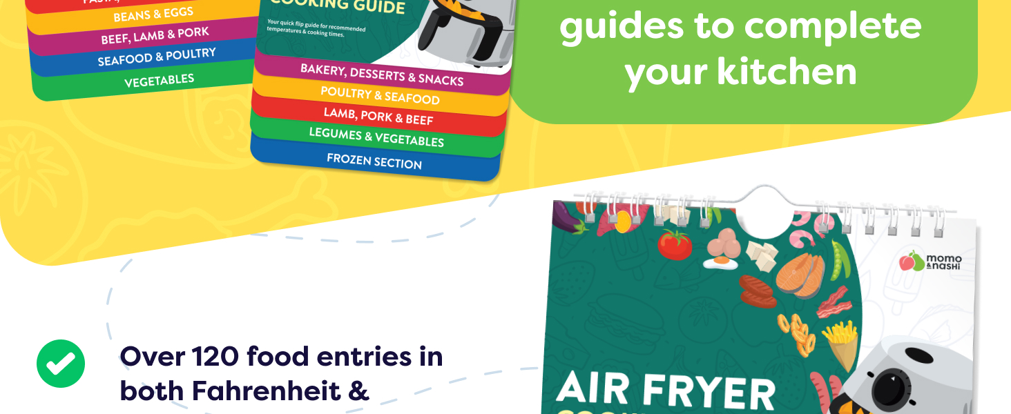 air fryer cheat sheets instant pot magnet