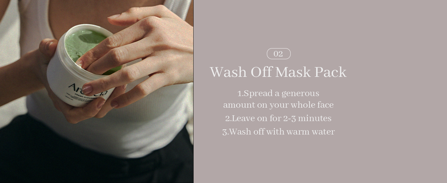 wash off Mask pack