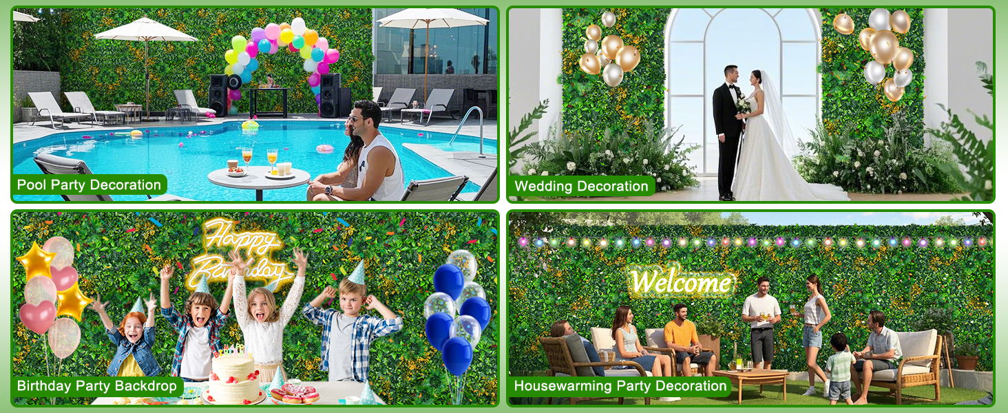 Privacy Screen fake plant artificial ferns for outdoorsArtificial Grass Wall BackdropGreenery Wall