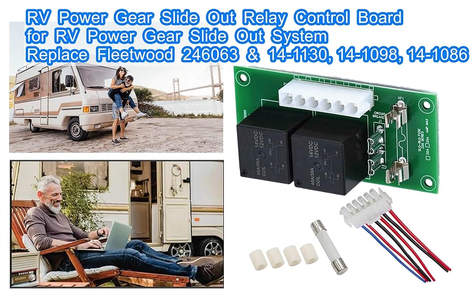 RV Power Gear Slide Out Relay Control Board,for RV Power