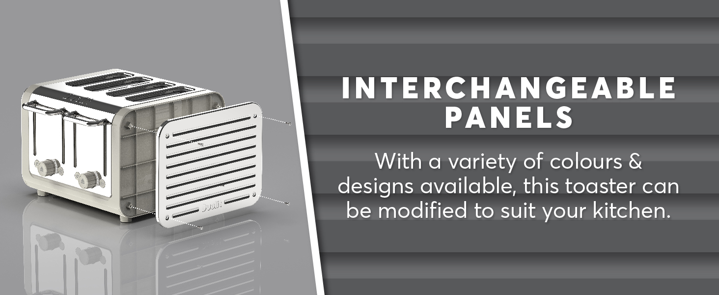 Dualit 46505 Architect 4 Slice Toaster Brushed Stainless Steel with