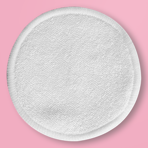 Witte bamboe badstof gezichtspads met een getextureerd weefsel voor een diepere reiniging