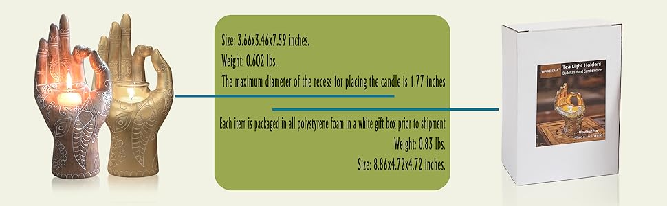 Candle holder size