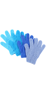 Exfoliating Gloves, 4 Pcs, Skin Exfoliator for Body, Shower Gloves, Scrub Gloves Exfoliating
