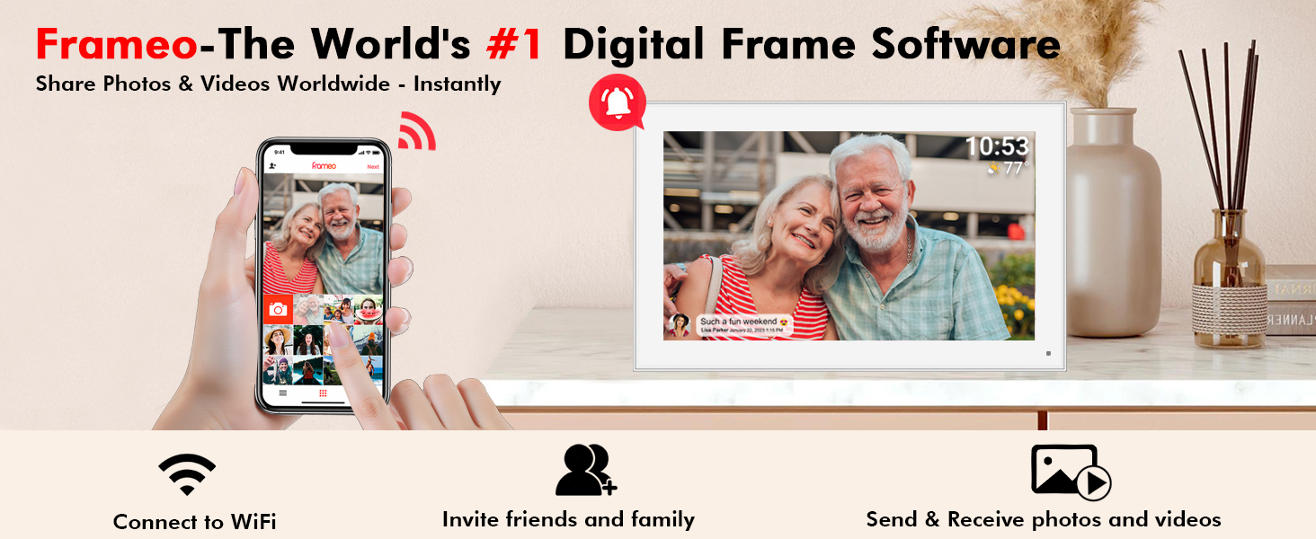 15.6 Inch Frameo Digital Picture Frame