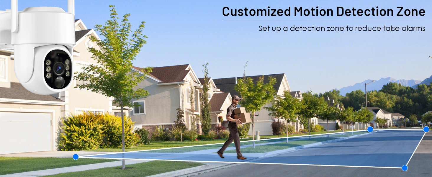 ring outdoor camera wireless with personalized motion detection zone