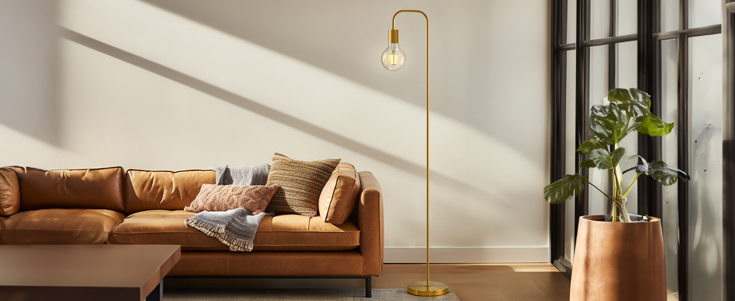 Oneach gold floor lamp