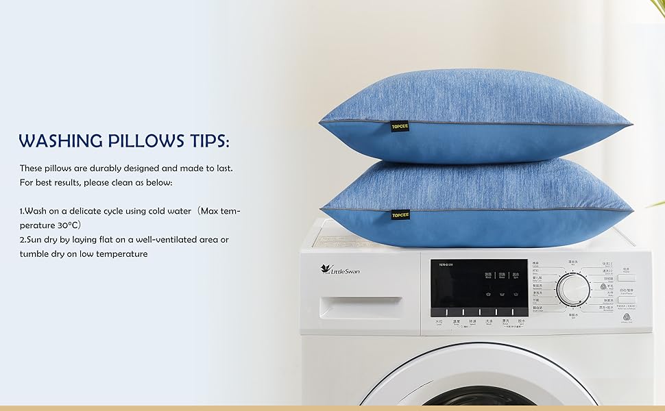 Topcee Bed Pillows for Sleeping Queen Size 2 Pack Colling