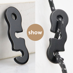 NODG 10 Pieces Aluminum Alloy Guyline Cord Adjusters Rope Cord Adjusters