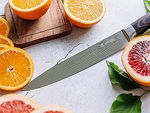 western german stainless steel fine edge sharp durable lightweight non slip ergonomic polished chef