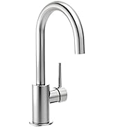Delta Faucet Trinsic Chrome Bar Faucet, Sink Faucet Single Hole, Wet Bar Faucets Single Hole, Pre...