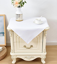 beside table cover