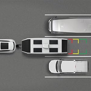 លើស view of RV with parking assist lines