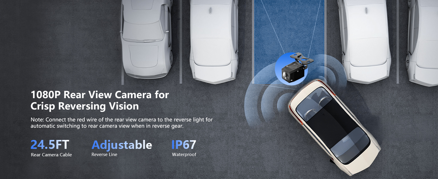 1080P Rear View Camera for Crisp Reversing Vision