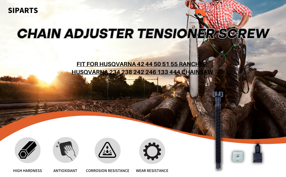 SIPARTS 3pcs Chain Tensioner Adjuster Screw Kit for