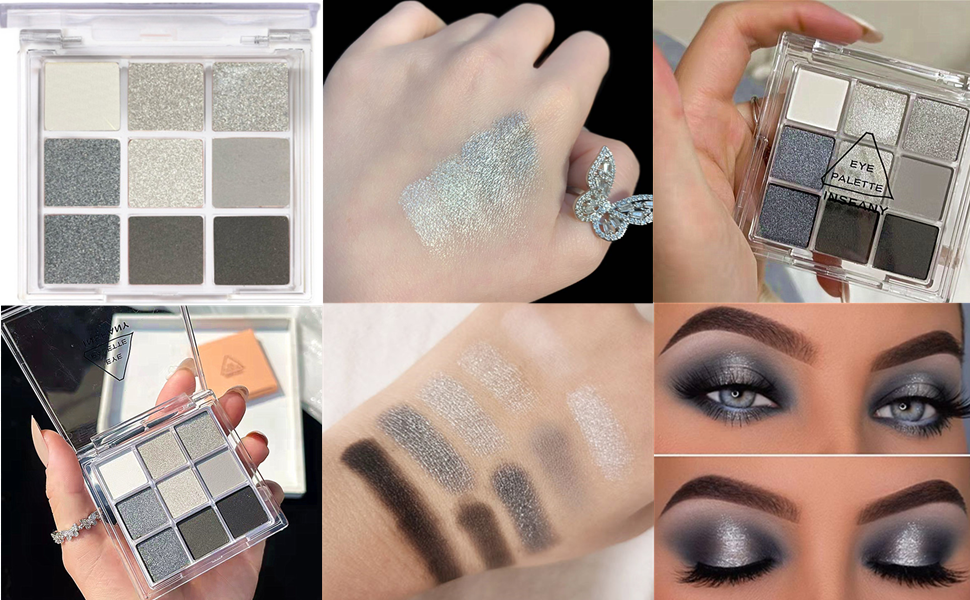 Gray/Black Eyeshadow Makeup