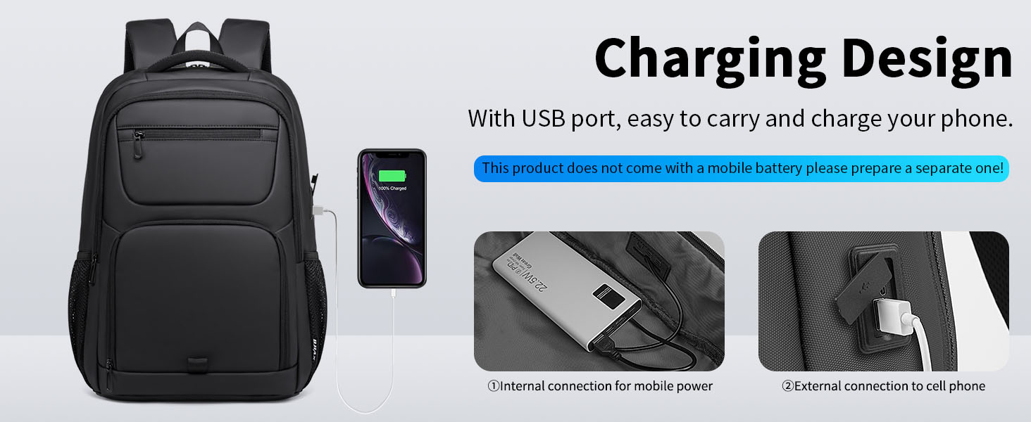 BJIAX Travel Business Laptop Backpack for Men & Women, 35L