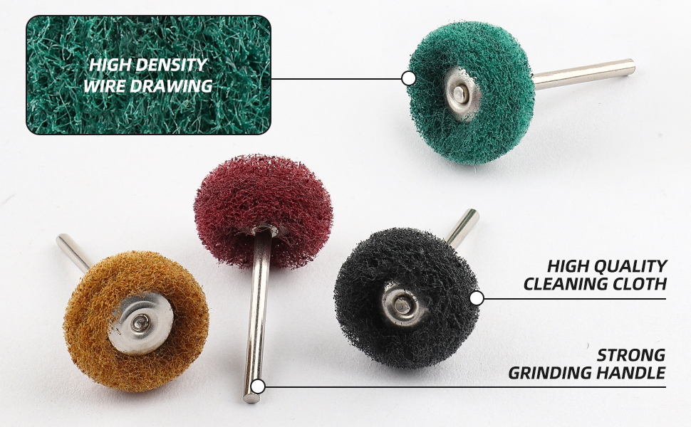 LUCKUT 40 Pack 1 inch Power Rotary Tool Buffing Wheels Abrasive Wheel