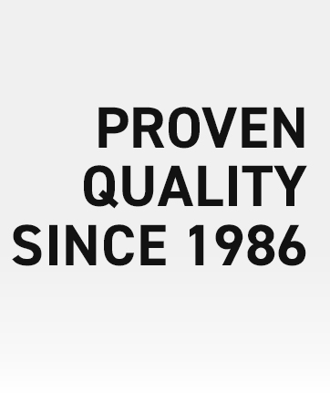 proven quality since 1986