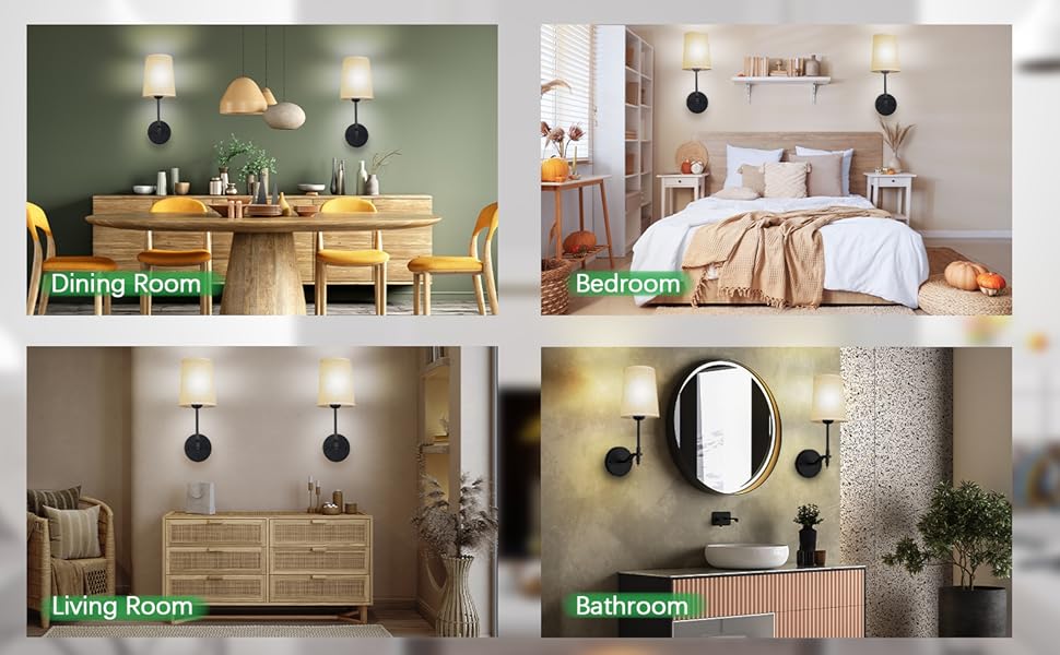 rechargeable wall sconces set of 2