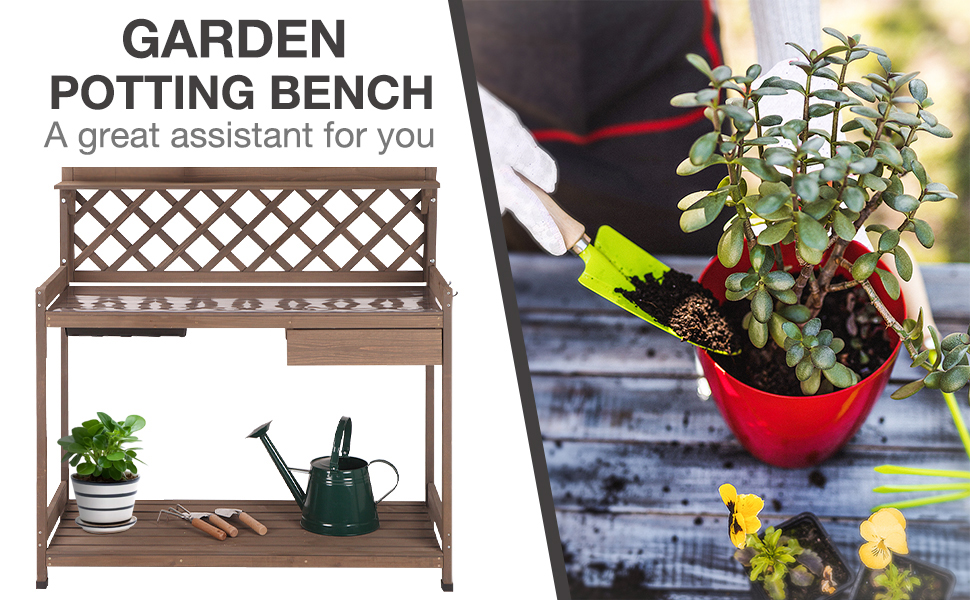 Potting Bench Potting Table Potting Benches for Outside 44