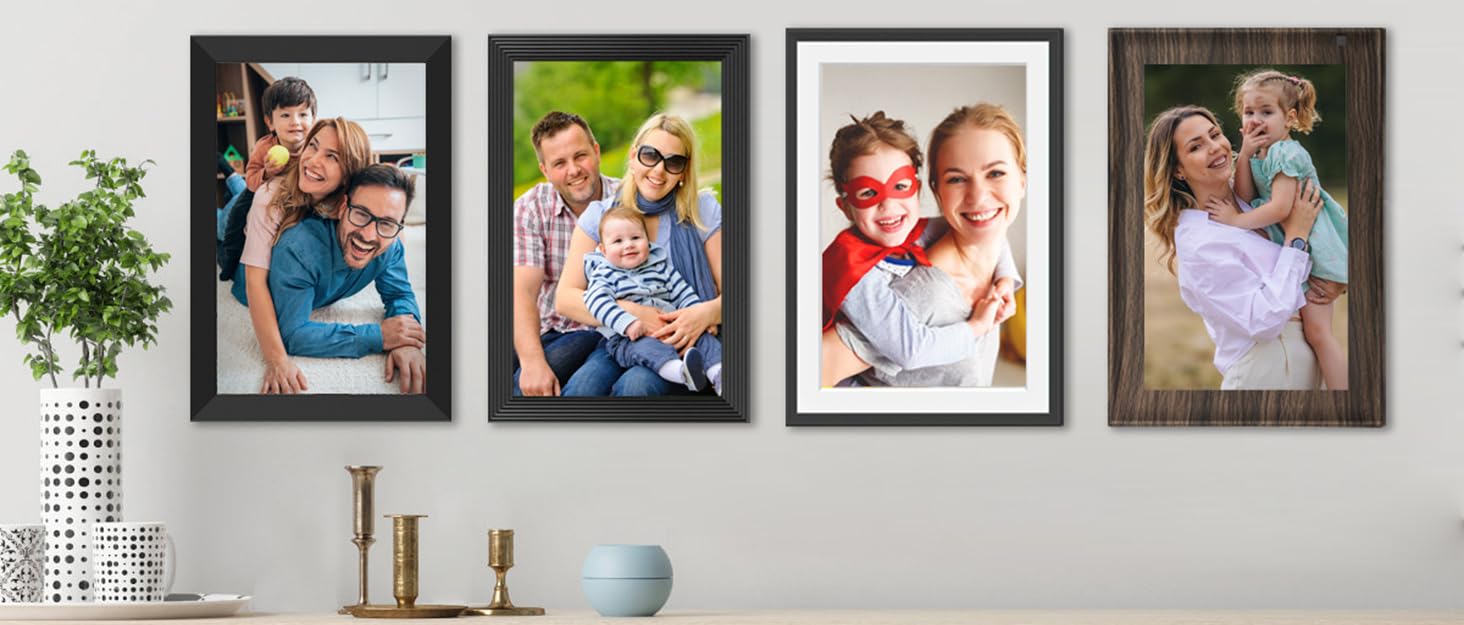 𝟯𝟮𝗚𝗕 FRAMEO Digital Photo Frame, 10.1" WiFi Digital Picture Frame with