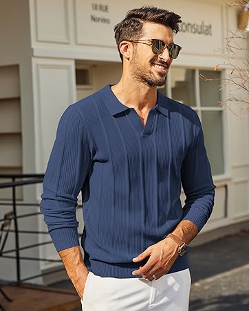 men polo sweater