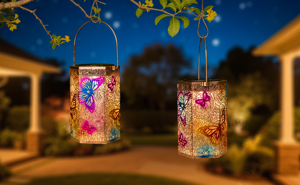 garden solar lights flamingo yard decor