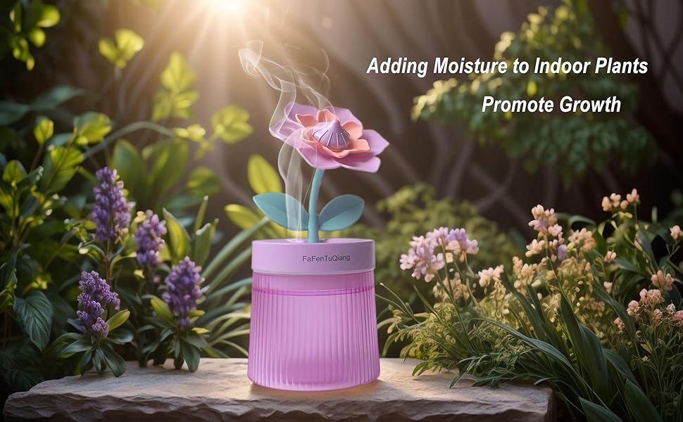Ultrasonic Mini Humidifier Essential Oil Diffuser for Plants Office Travel Bedroom