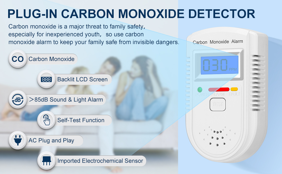 Carbon Monoxide Detector Plug In Beeping www.amazon.com