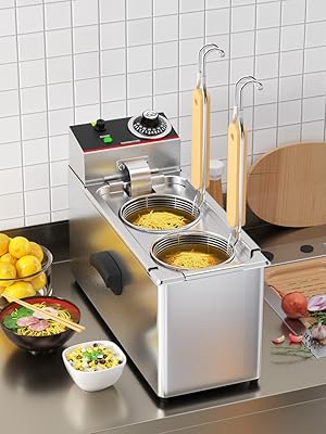 Amazon | SEASAND 電気式ゆで麺器 多用途 うどん ラーメン てぼ