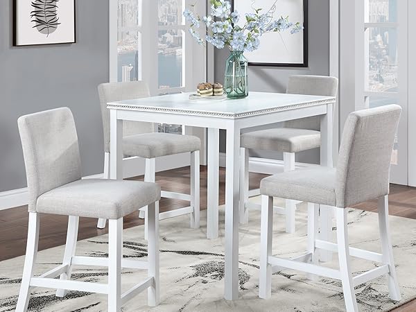 Amazon.com - KEIKI 5-Piece Counter Height Dining Table Set
