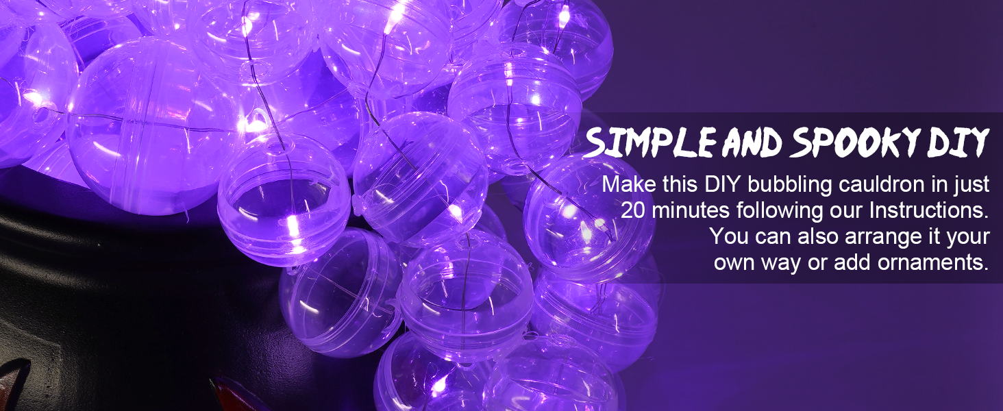 Yivsen Halloween Decorations Indoor, DIY Bubbling Cauldron