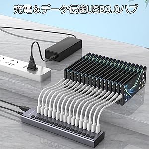 Amazon | USBハブ 電源付き USB ハブ 16ポート 増設 USB拡張