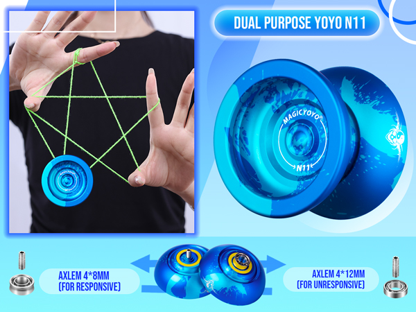 ナーン　ヨーヨー Amazon.com: MAGICYOYO N11 Pro Metal Unresponsive Yoyo - Dual