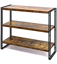 Amazon.com: HCHQHS 3-Tier Rustic Wood and Metal Industrial