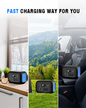 portable power station solar generators battery pack with ac outlet