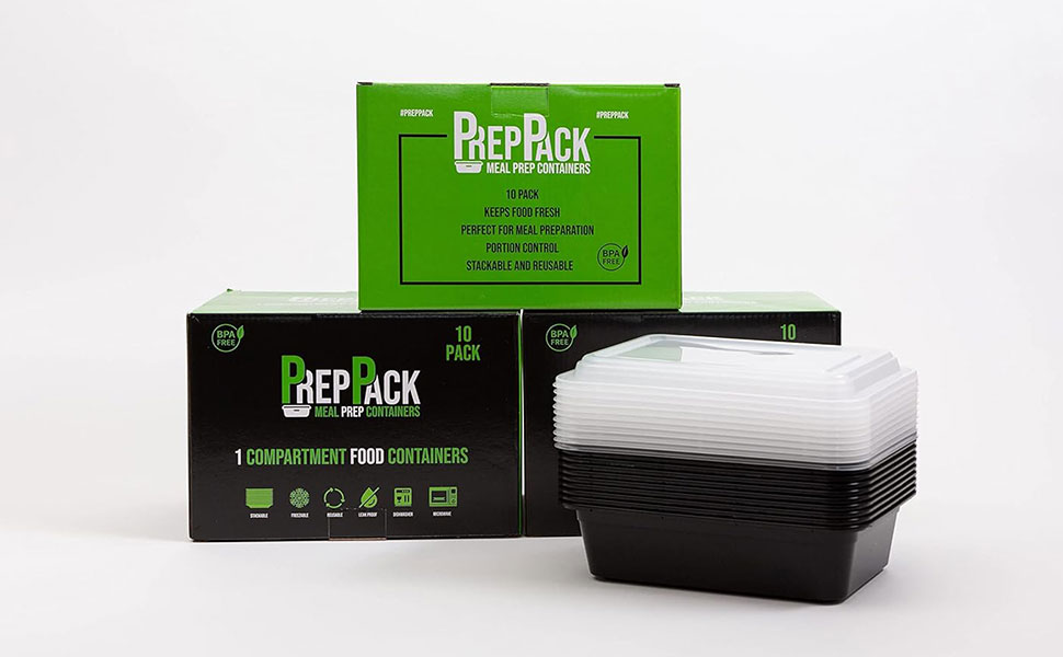 meal prep containers reusable boxes glass bodybuilding tupperware lids tubs jars 1 compartment tub