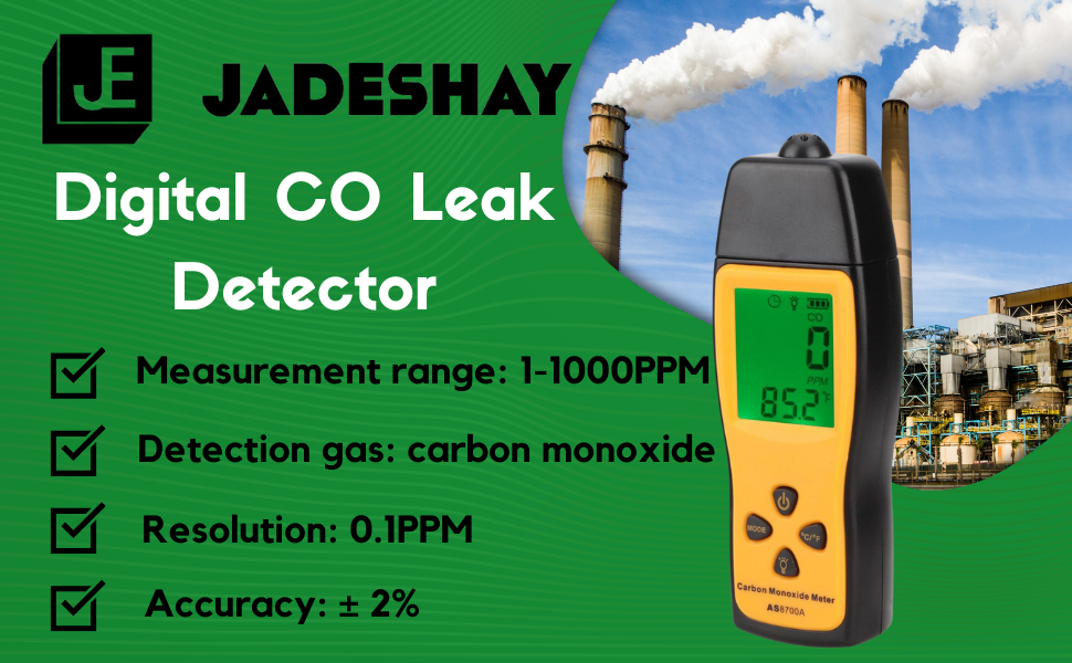CO Gas Tester,Handheld Carbon Monoxide Meter High Precision CO Gas
