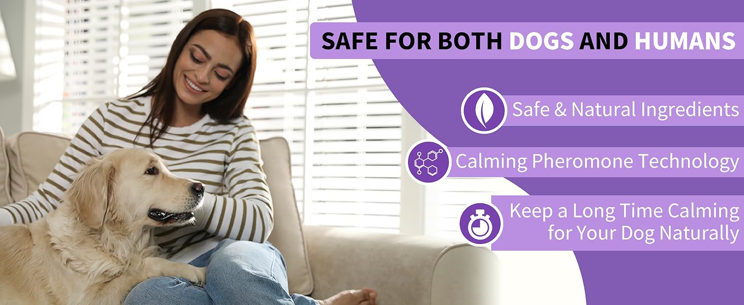 WEALLIN Calming Collar for Dogs Glow in The Dark4 Packs