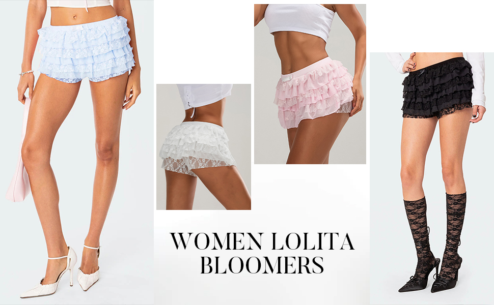 Women Ruffle Shorts Lolita Bloomers