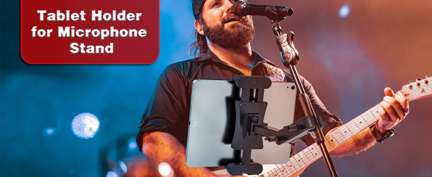 ipad and mic stand